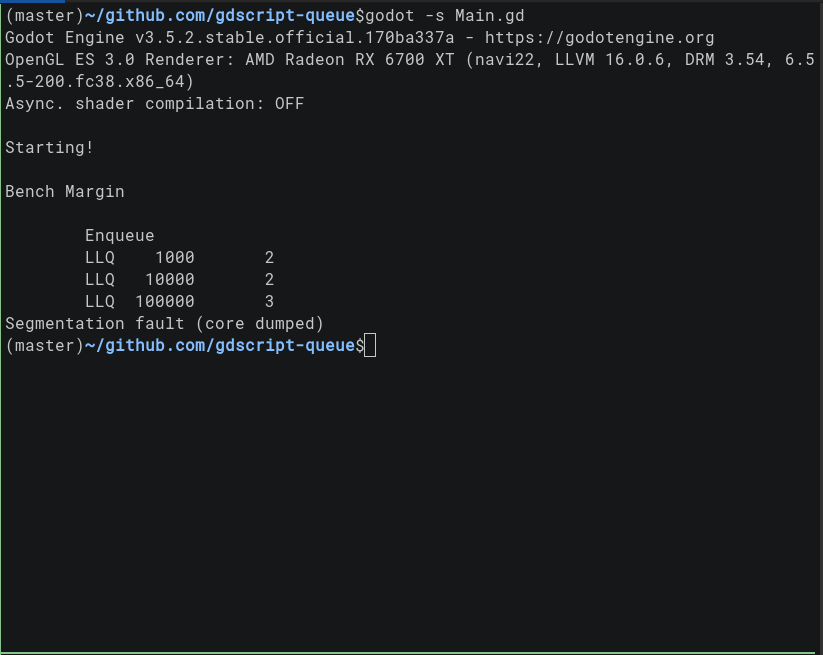 Linked List Queue Segmentation Fault